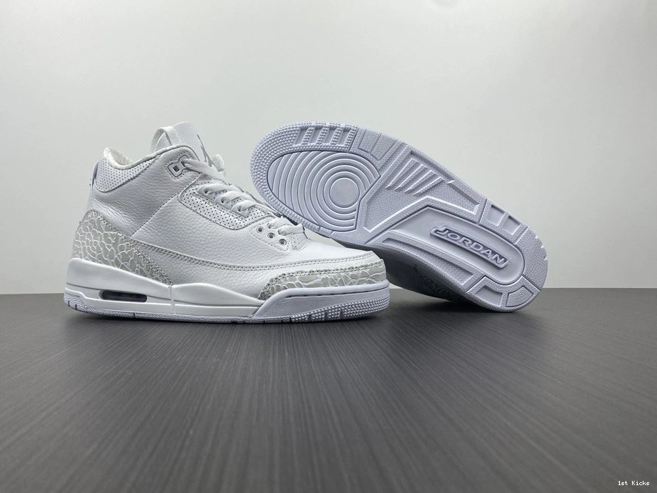 Air Jordan 'Triple  429487-111 3 Retro White' PS 0110